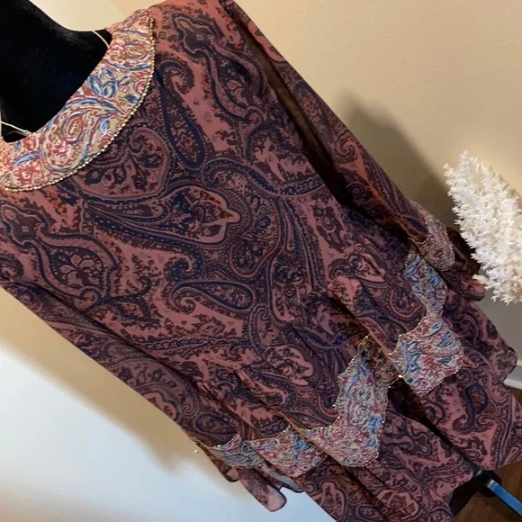 ZARA Woman Super Flowy Sheer Mini Dress | Size M - Picture 6 of 15